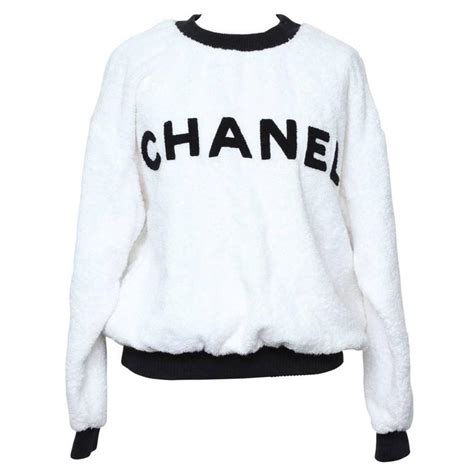 chanel trimmings|authentic Chanel logo sweater.